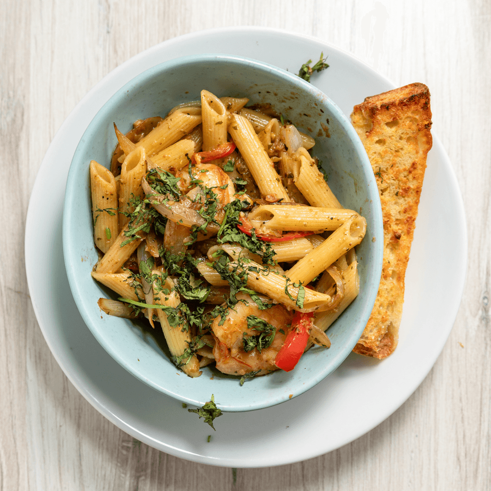 Spicy Santa Fe Shrimp Linguine