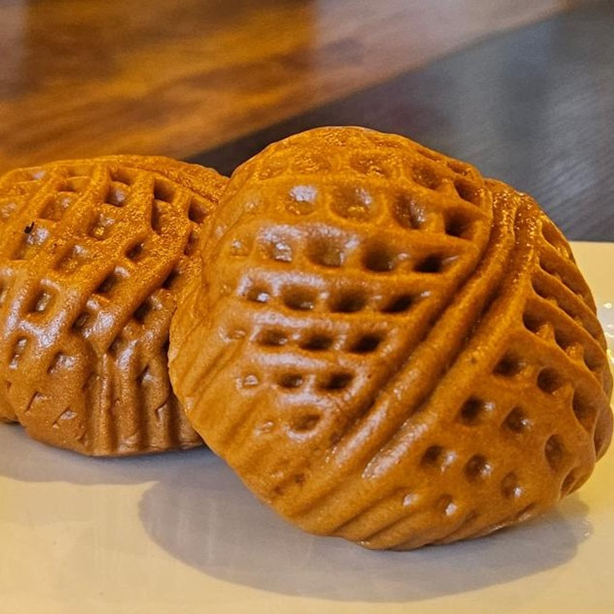 Steamed Sweet Bun with walnut and brown sugar fillings (2)