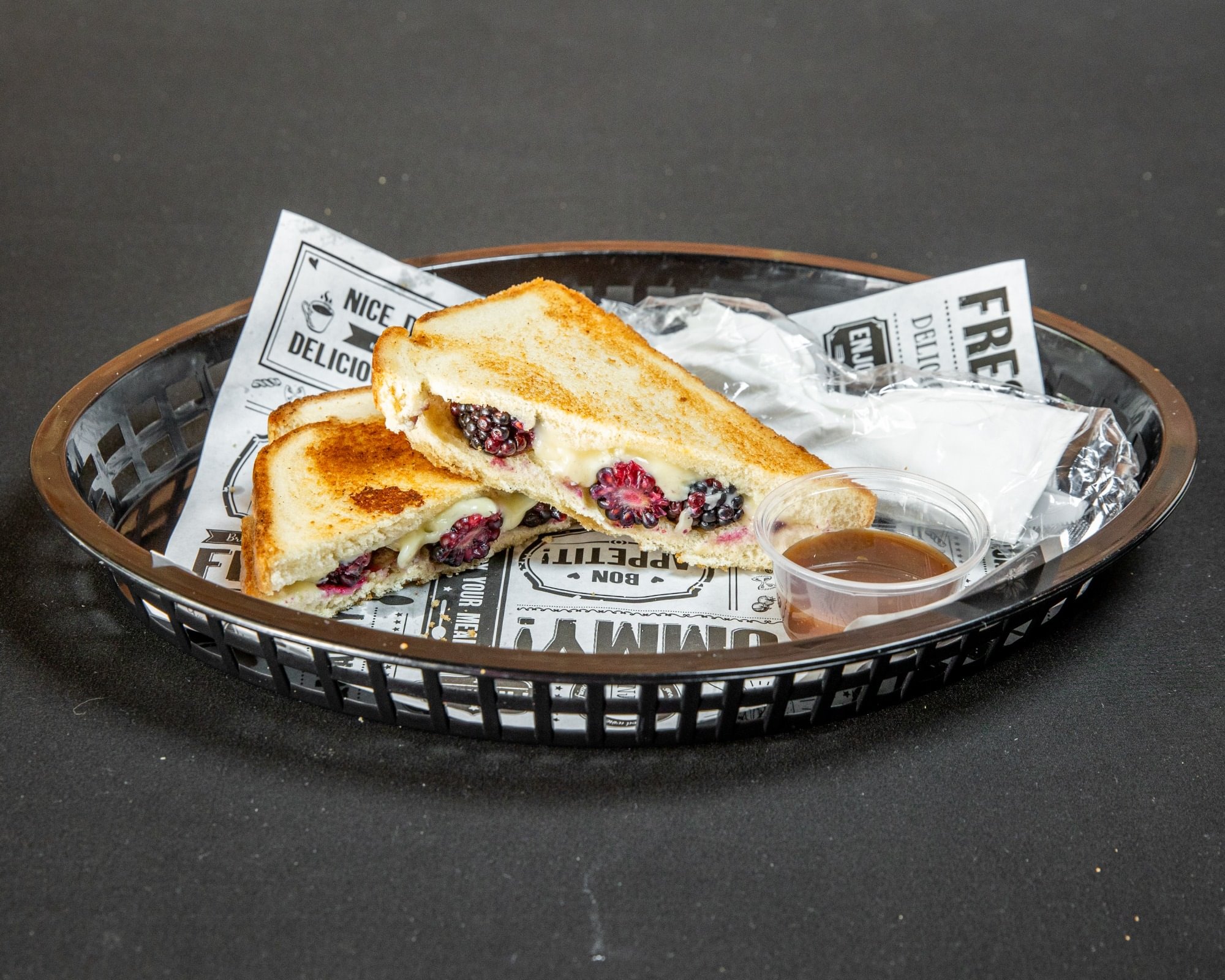 Blackberry-Grilled Cheese Sandwich Meal