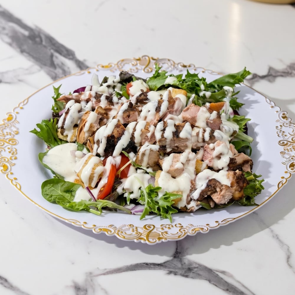 Jerk Chicken Salad with Haberno Dressing