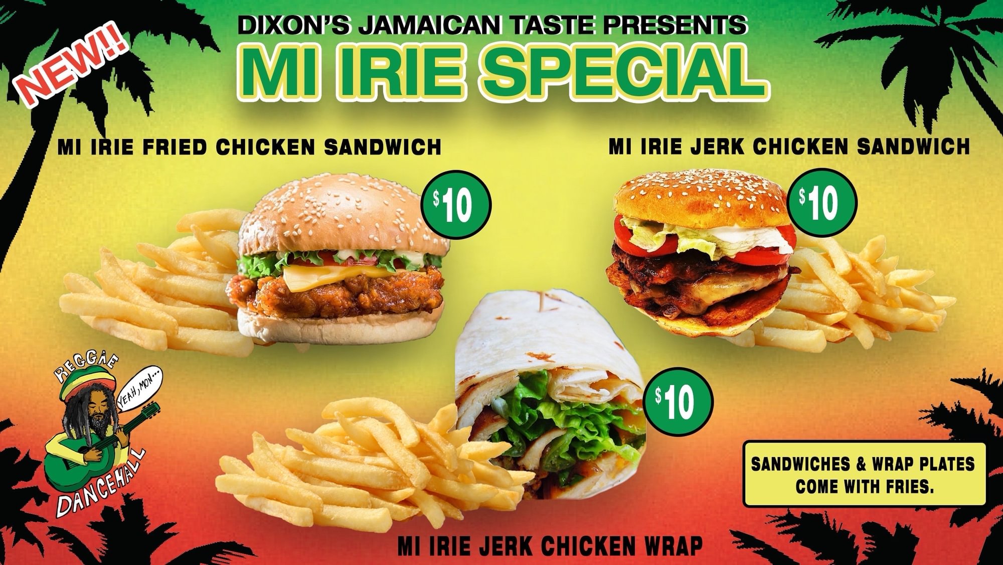 Irie Chicken Wrap