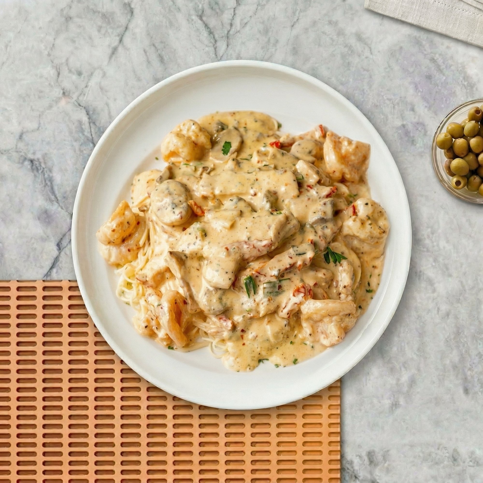 Napoli's Spicy Chicken and Shrimp