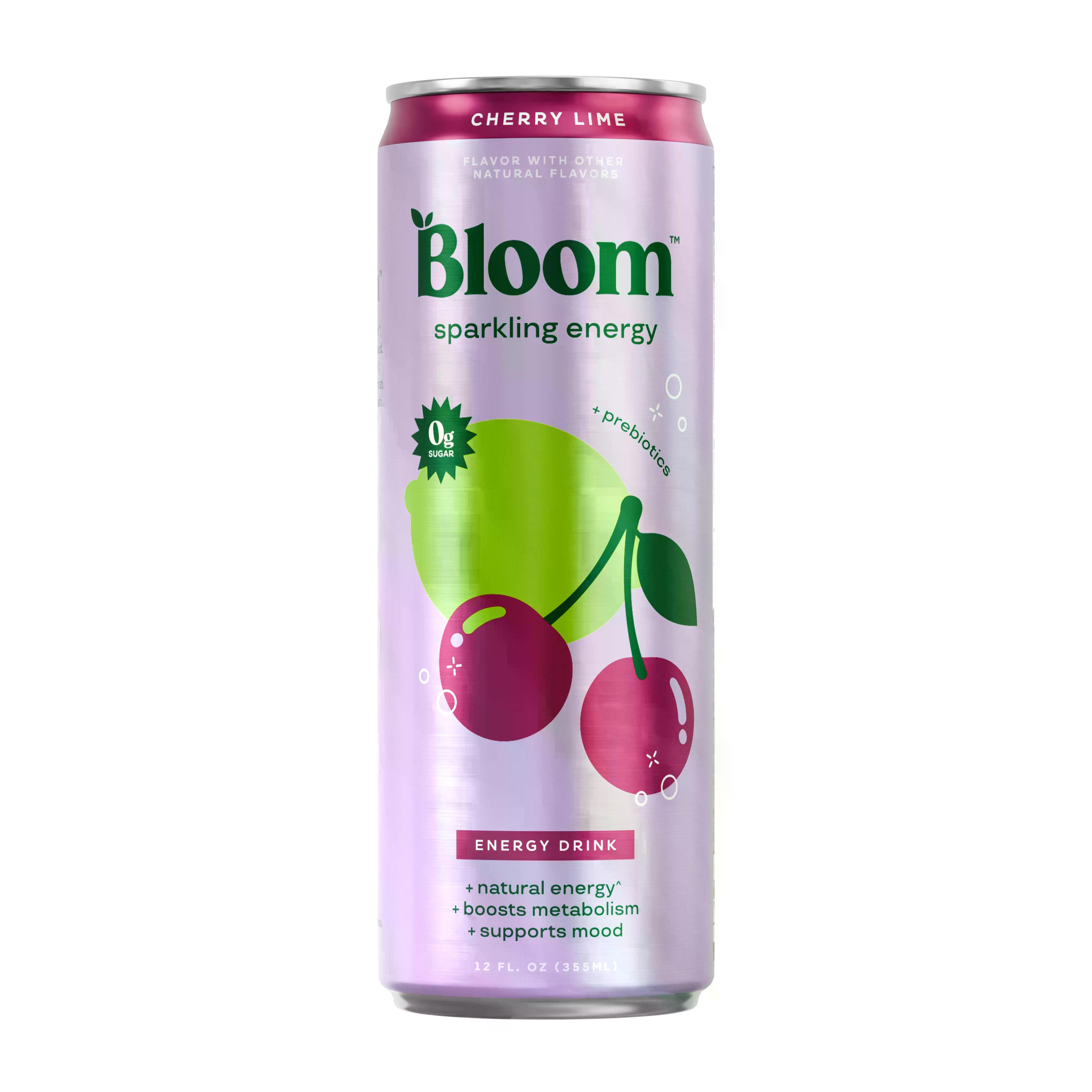 Bloom Sparkling Energy Cherry Lime 12oz