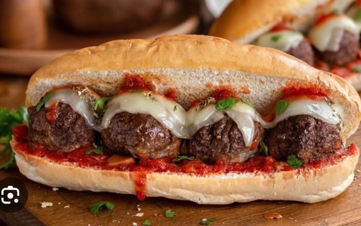 Meatball Parmesan Sub Sandwich