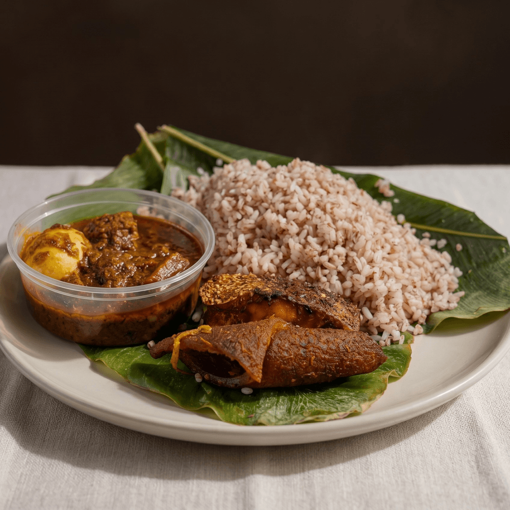 Ofada Rice with Sauce