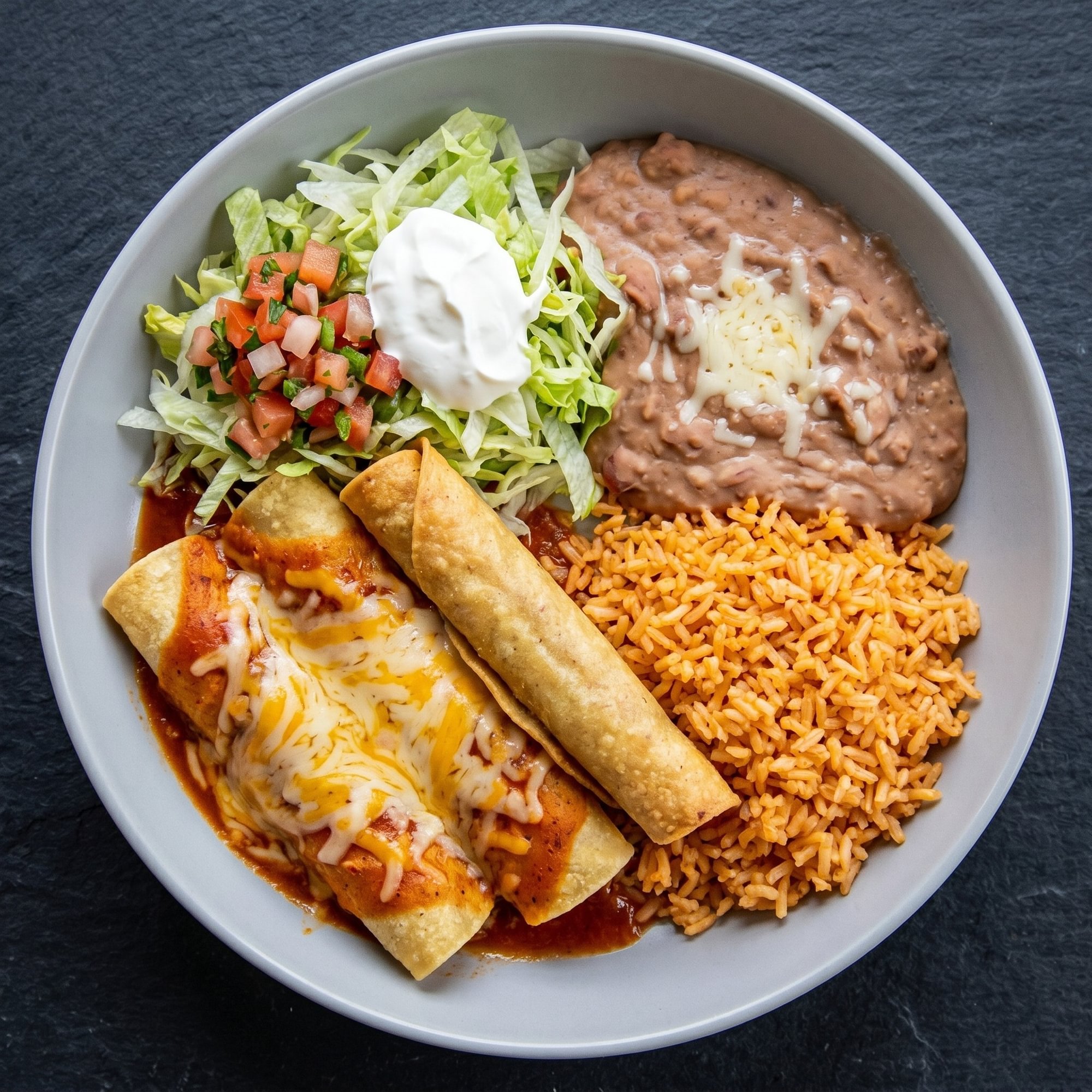 Beef Flauta Plate
