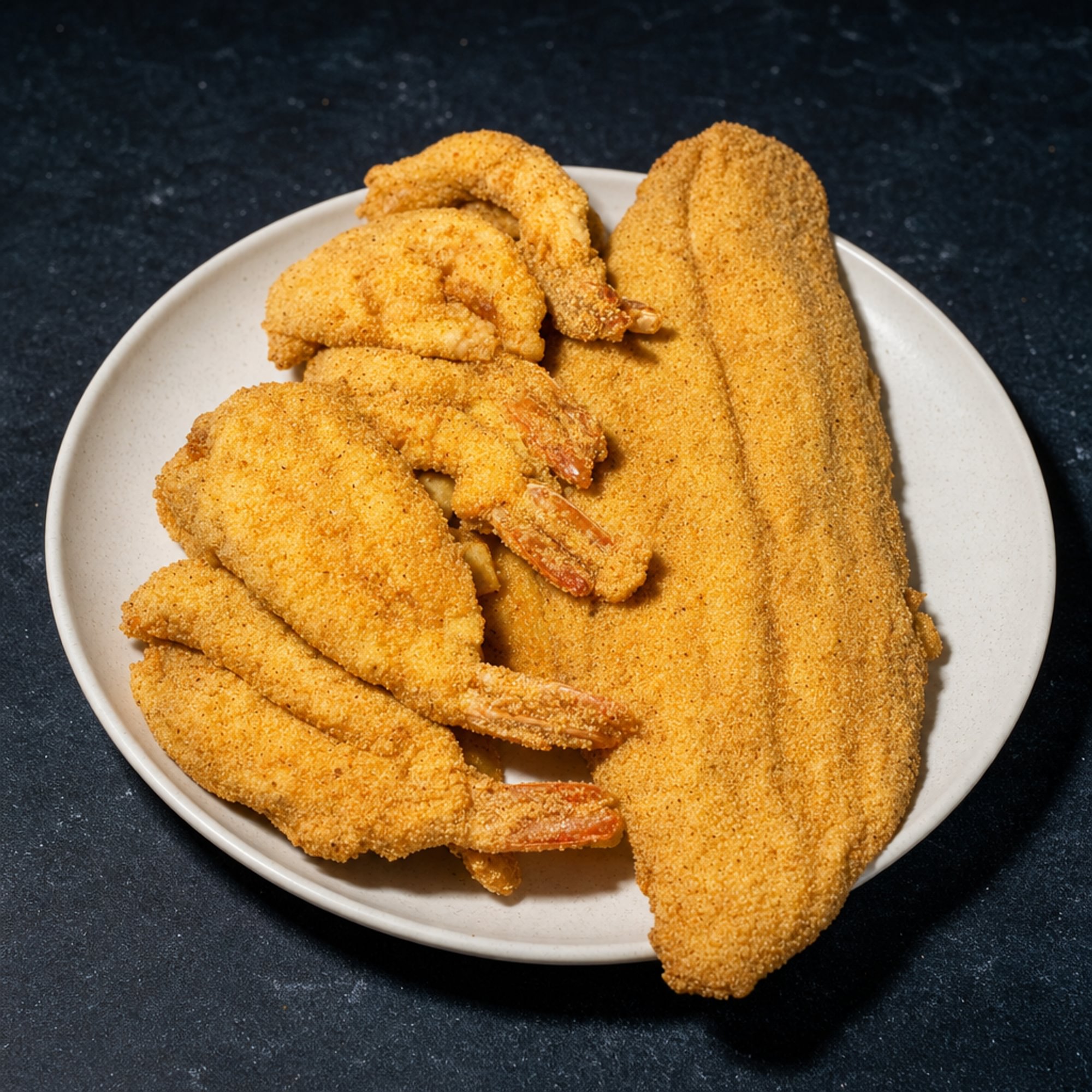 3 Fish, 3 Shrimp, 3 Oysters