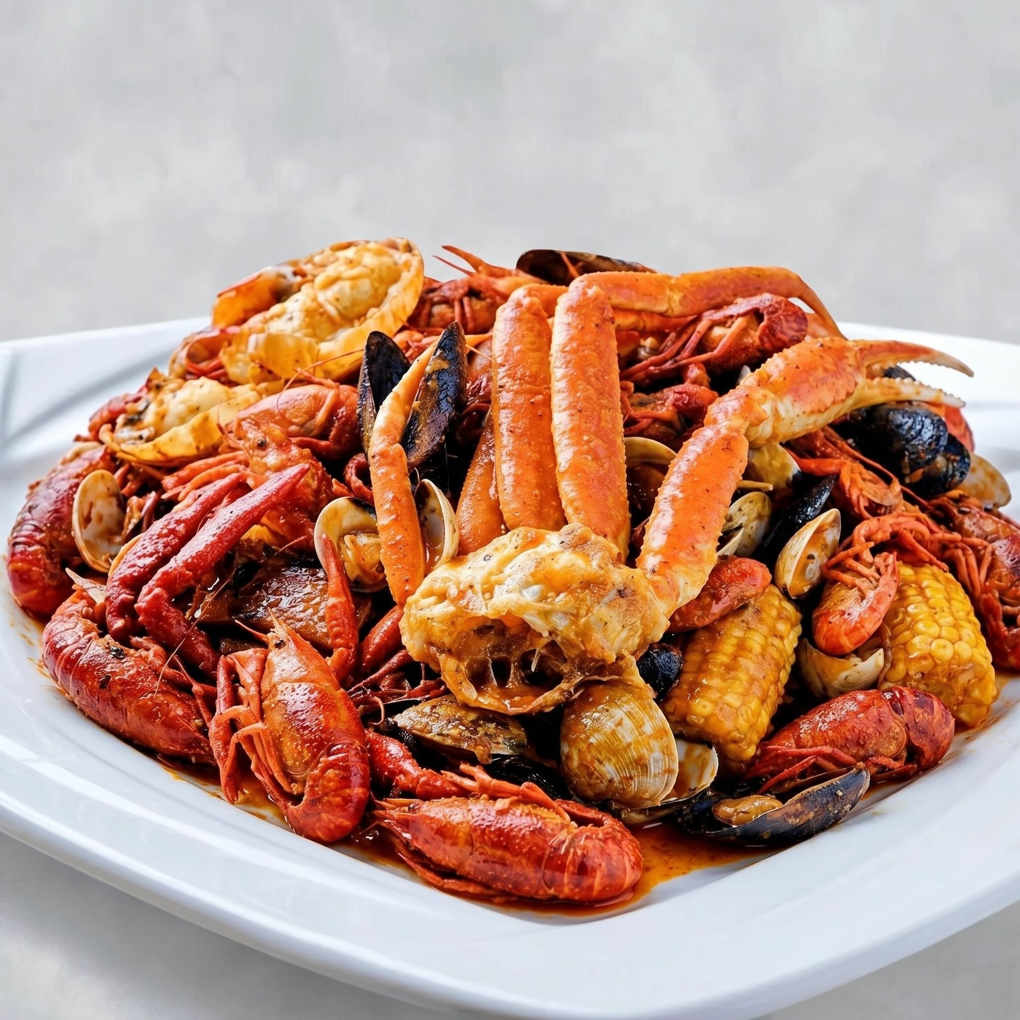 Giant Seafood Boil with Heads / No Heads Combo