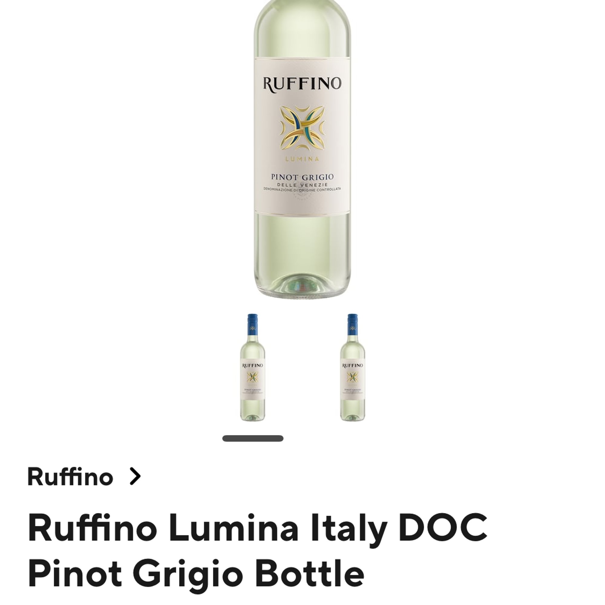 Ruffino Ruffino Lumina Italy DOC
Pinot Grigio Bottle