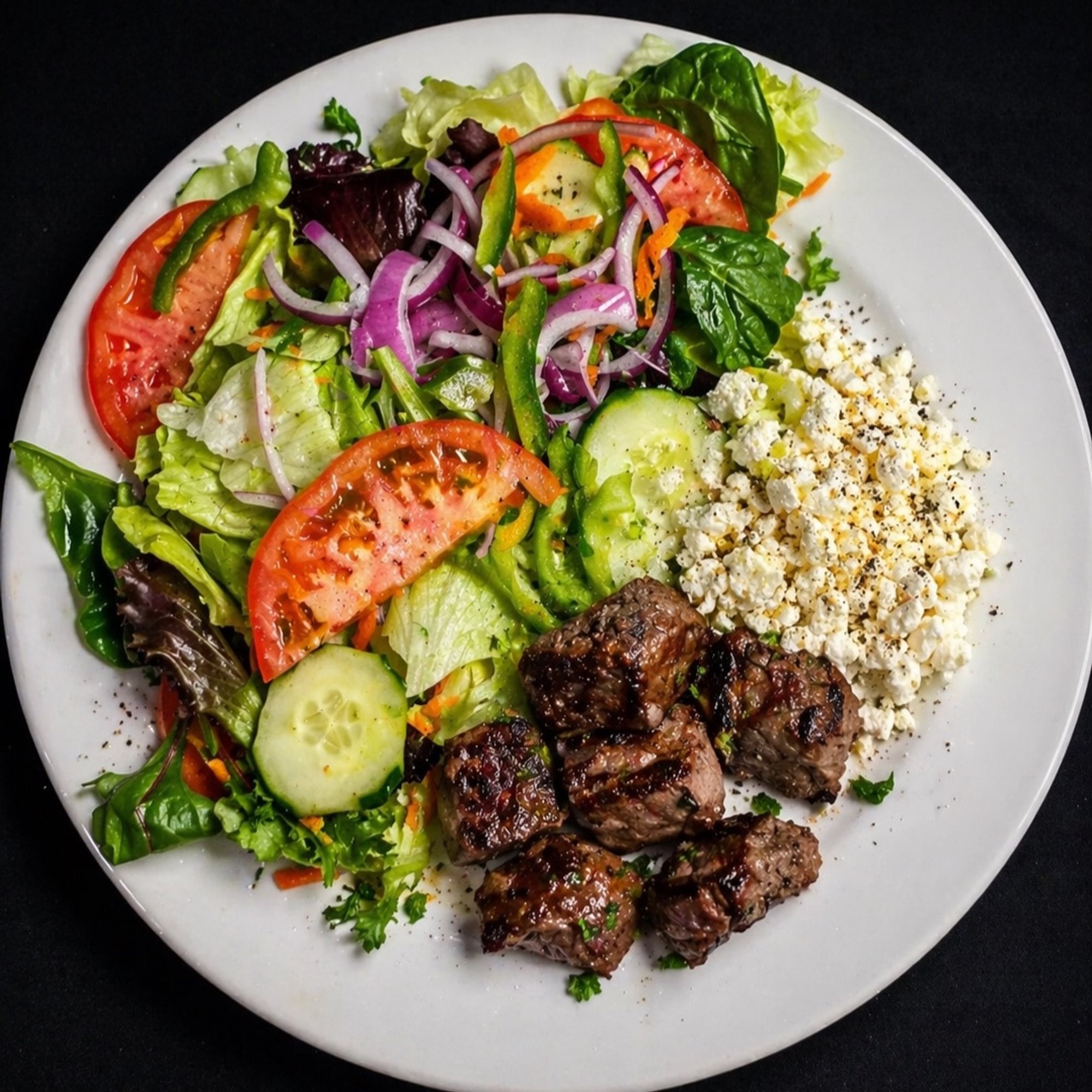 Steak Tip Greek Salad