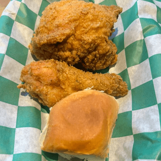 2pc Dark Thigh & Drumstick (chicken and roll only)