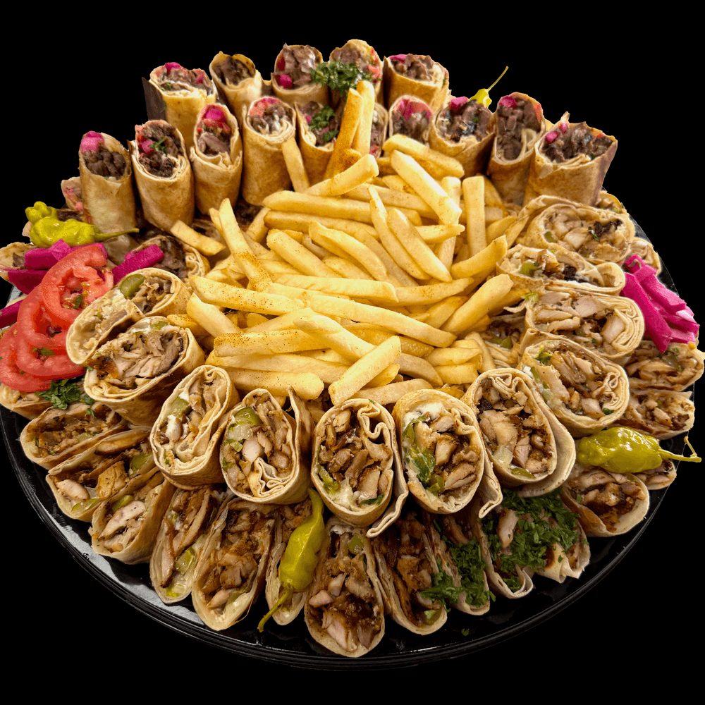 Mix Shawarma Sandwich Party Tray w/ Fries