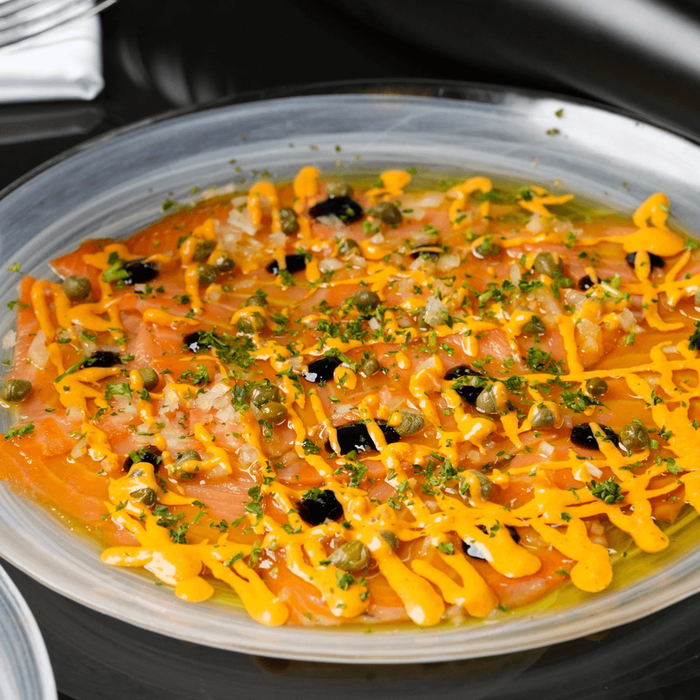 Tiradito de salmon Ahumado