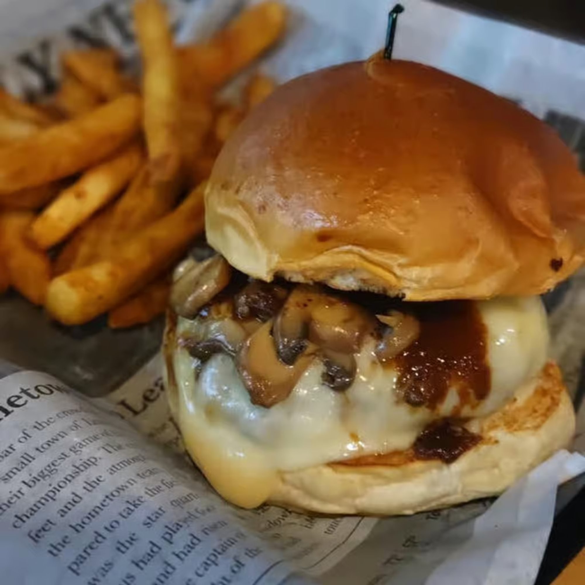 Mushroom Steakhouse Burger
