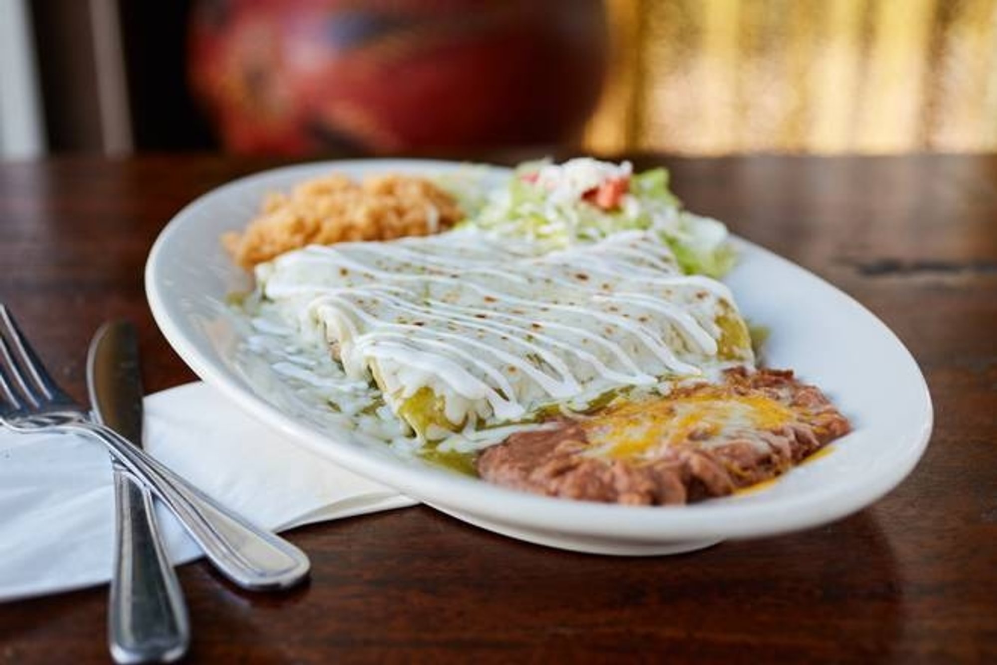 Enchiladas De Pollo (Red or Green Sauce)