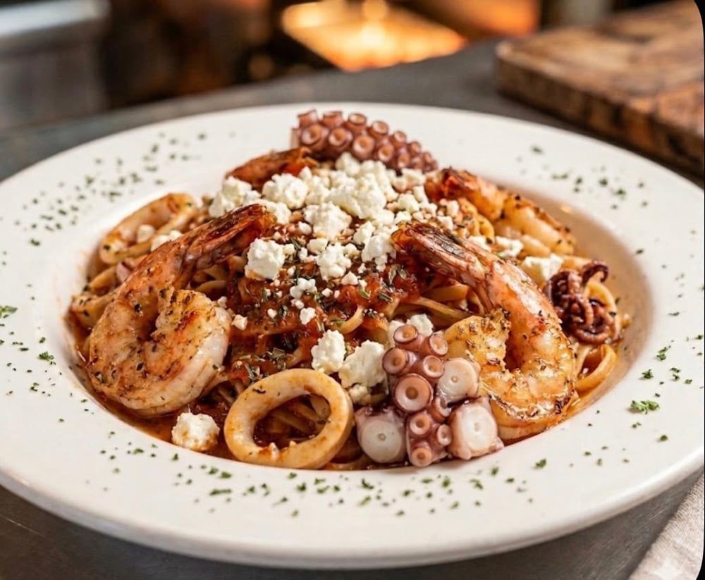 Mediterranean Seafood Pasta