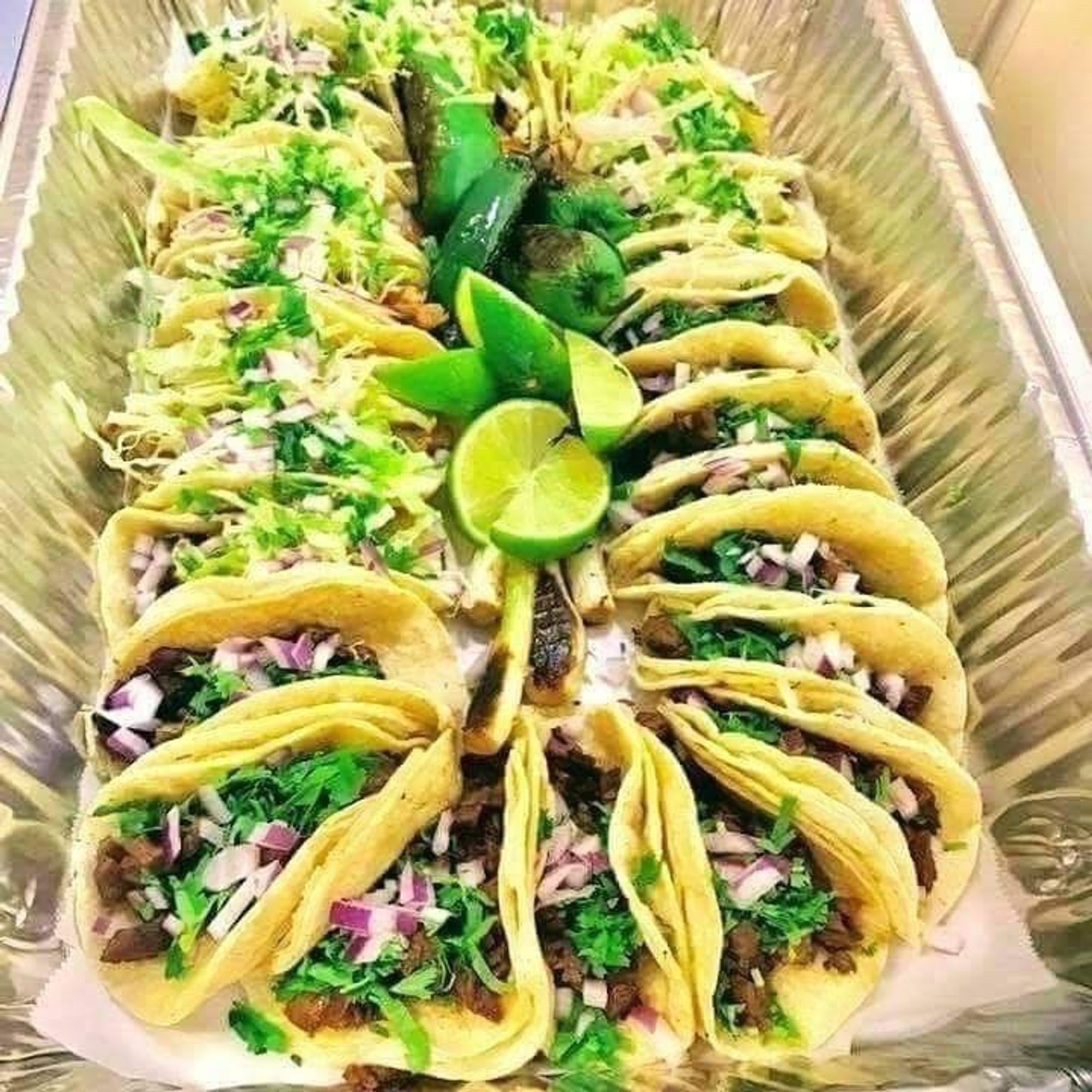 1 charola de tacos