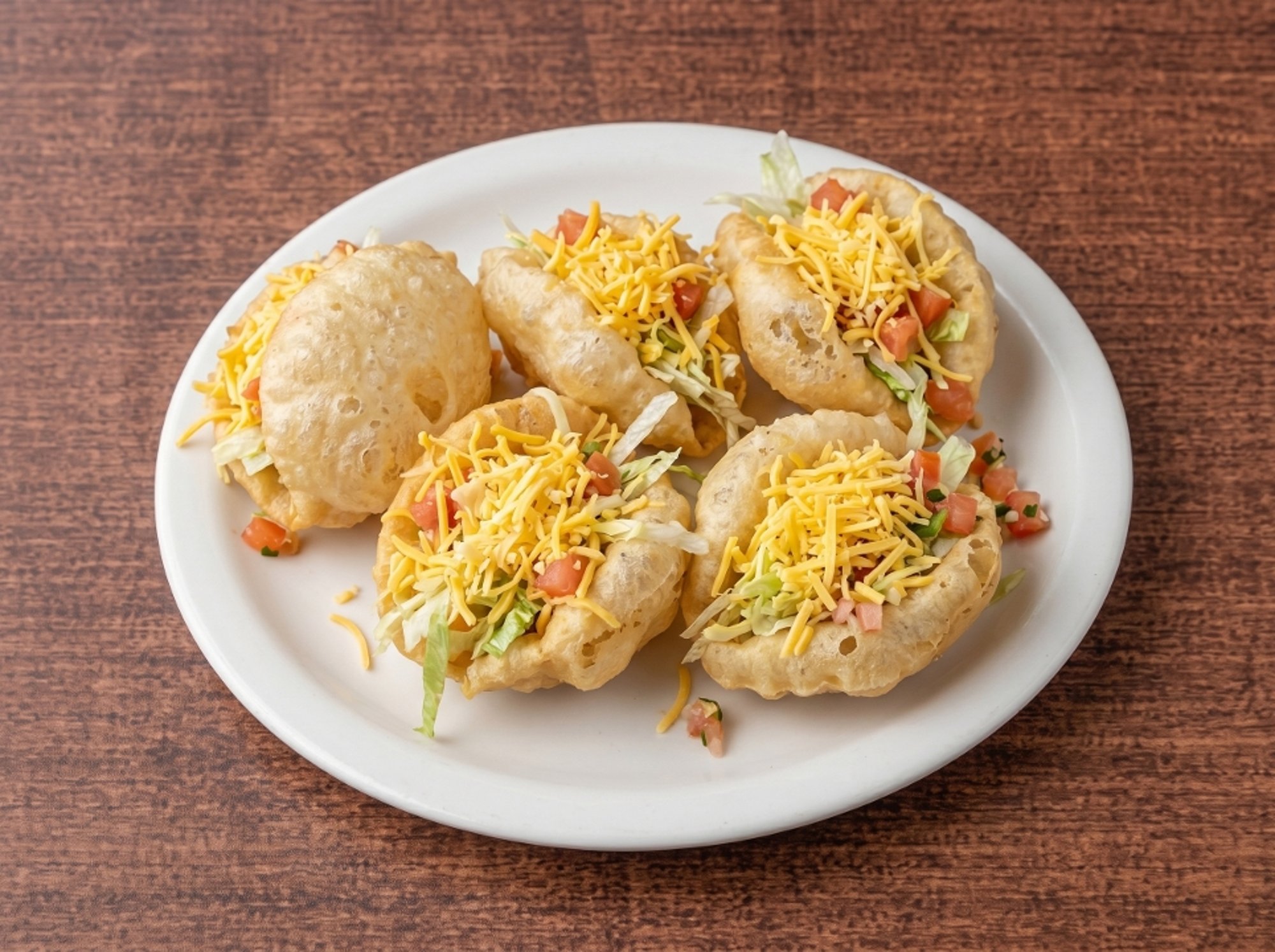 Beef puffy taco