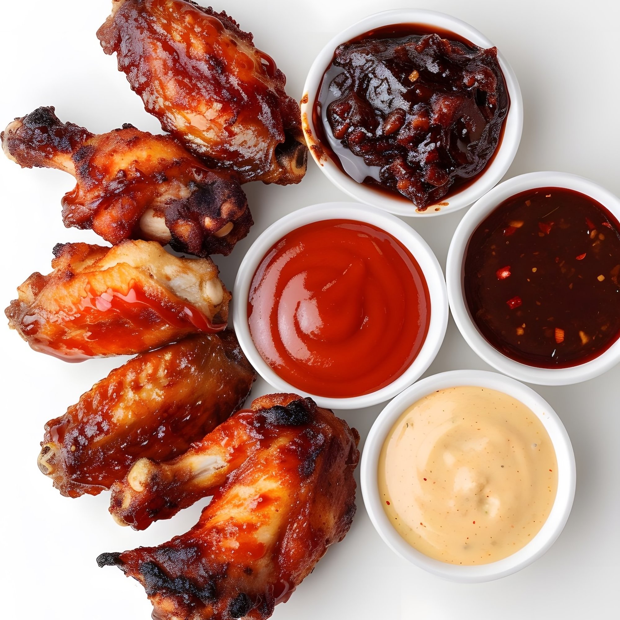 Sticky Peachy Wings