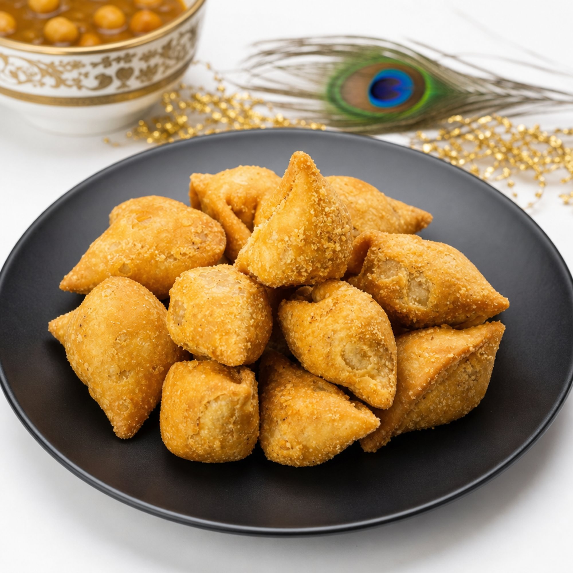 Mini Samosa w/ Cholay (8)