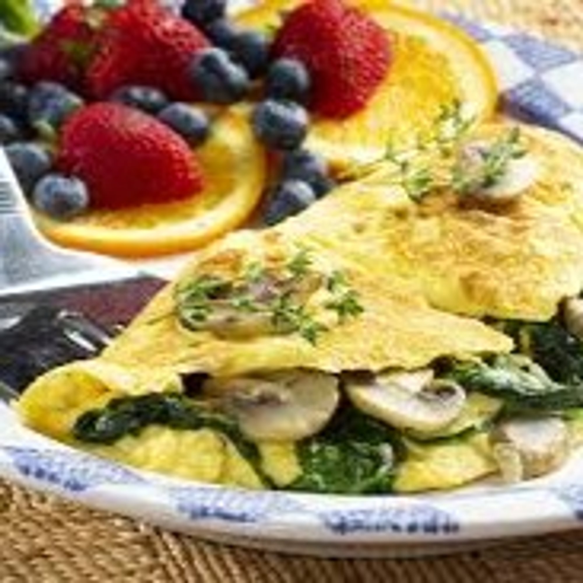 Spinach & Mushroom Omelette
