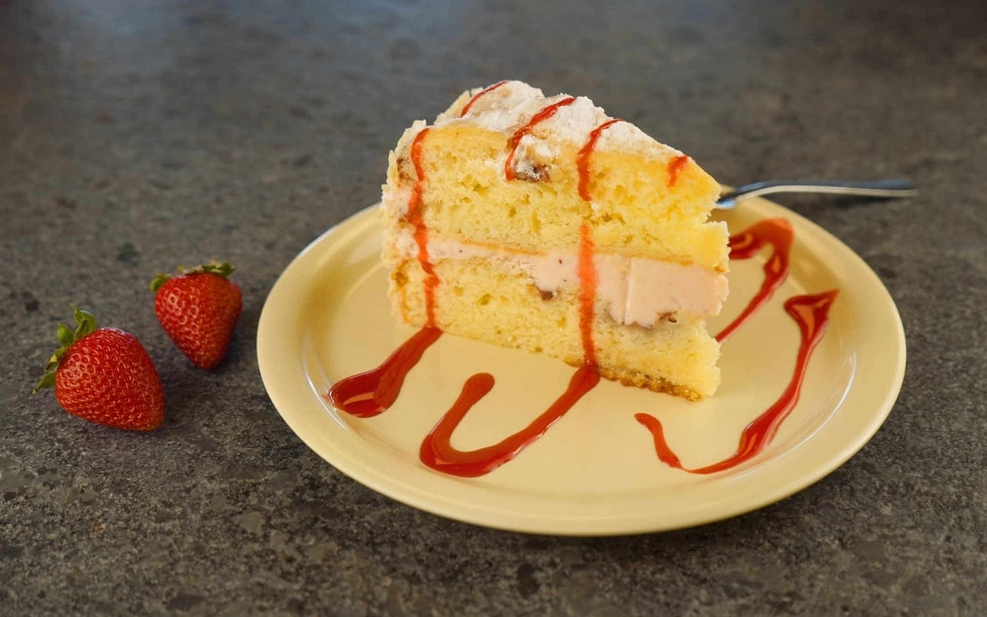 Pastel De Fresas Con Crema