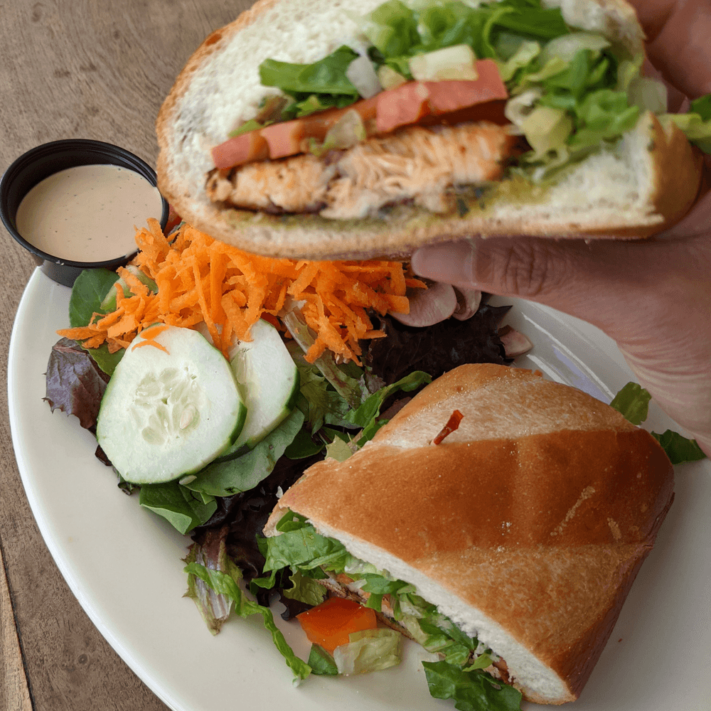 Cajun Salmon Sandwich