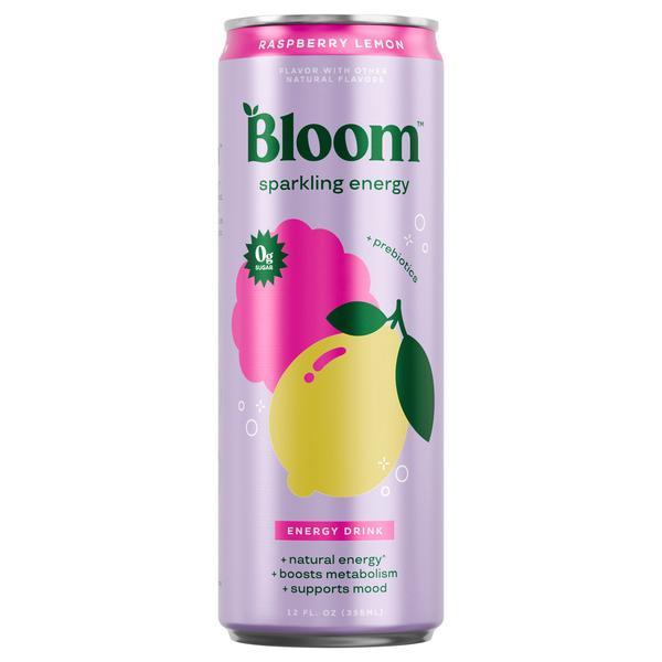 Bloom Sparkling Energy Raspberry Lemon 12oz