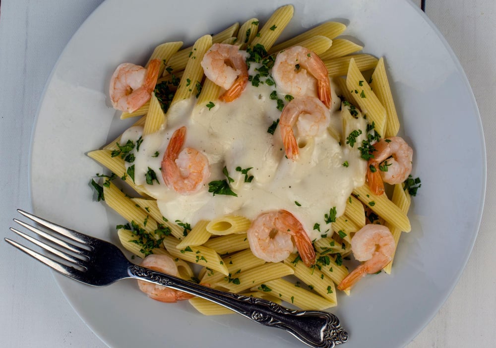 Garlic Parmesan Shrimp Alfredo