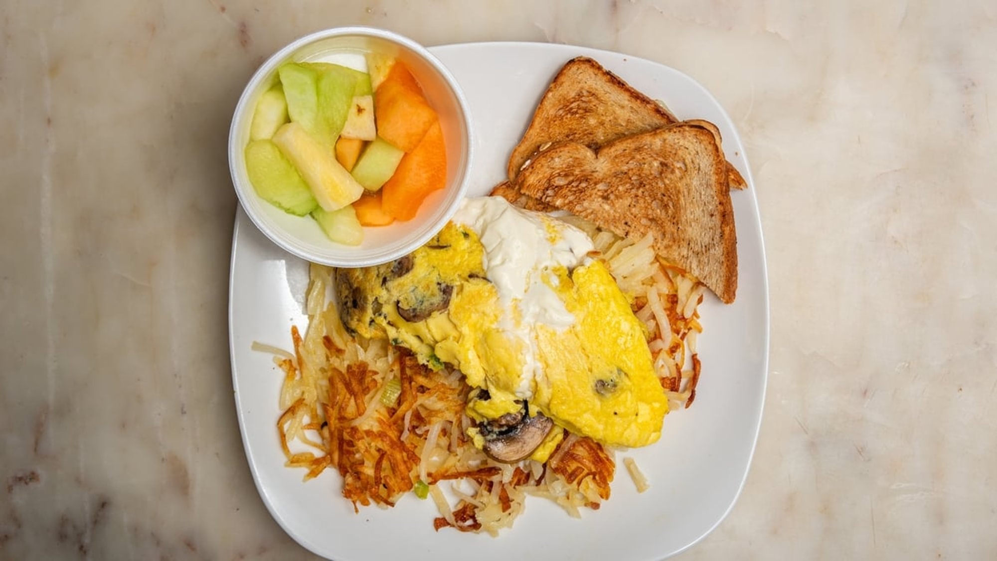 Portabella Mushroom Omelet