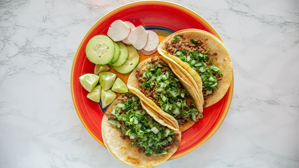 3 traditional tacos