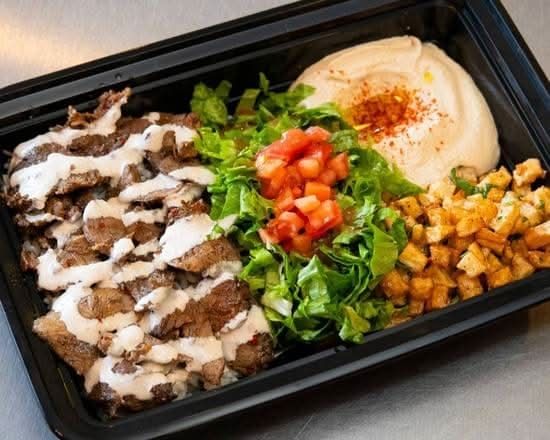 Extra Beef Shawarma On Plate