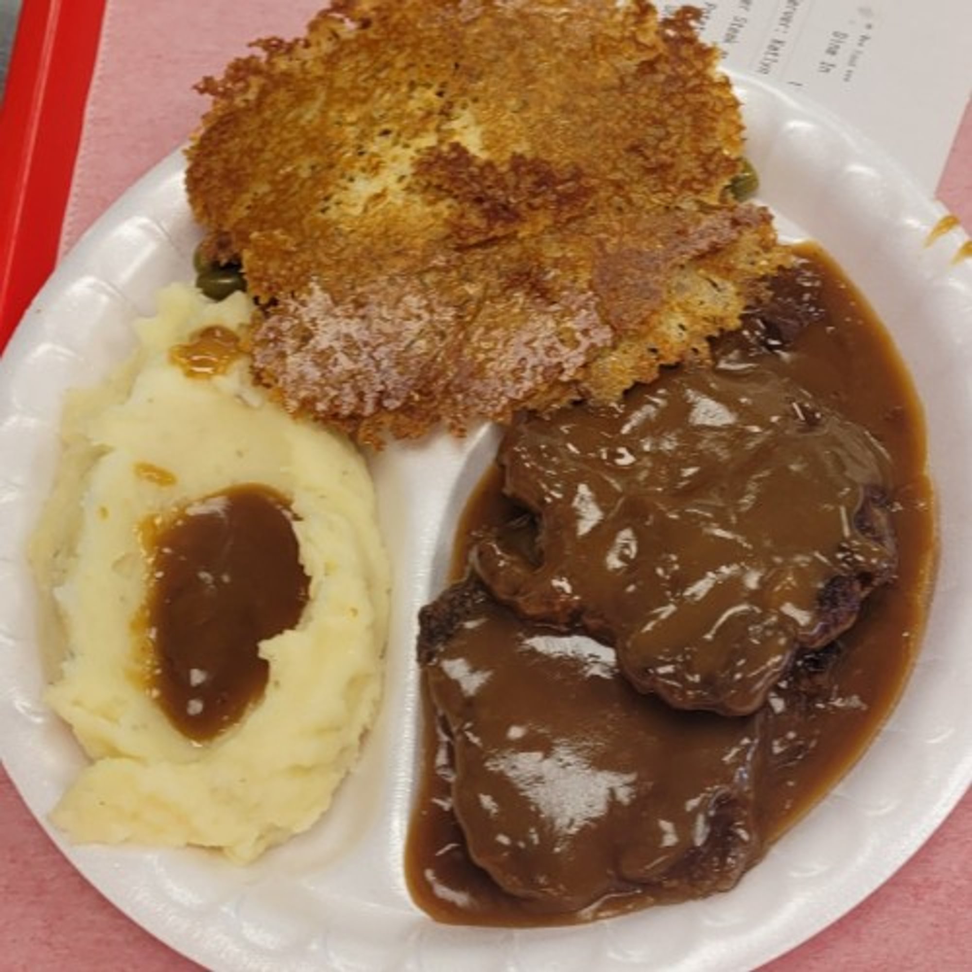 Hamburger Steak and Gravy Basket (2)