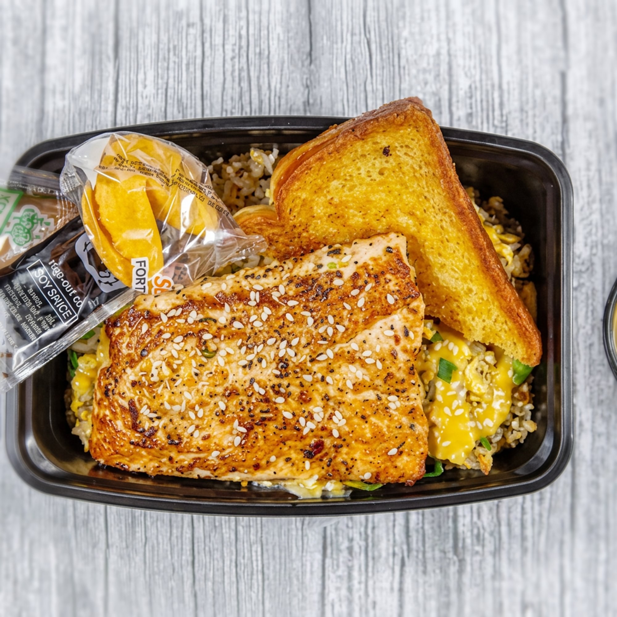 Salmon Fried Rice Plate