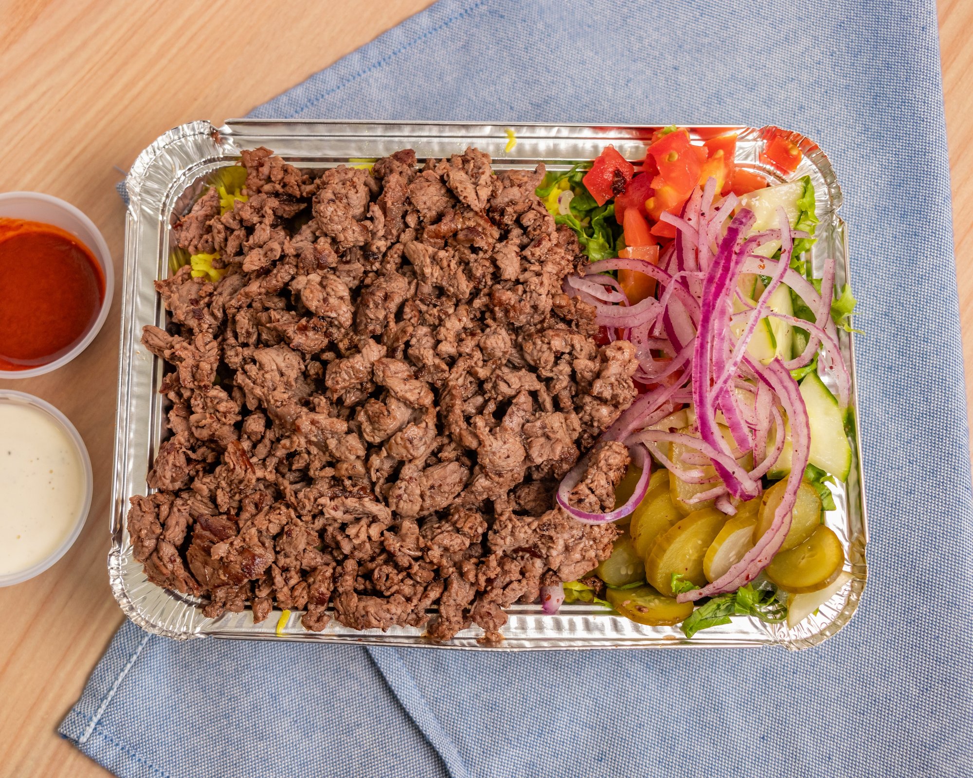 Beef Shawarma Over Rice