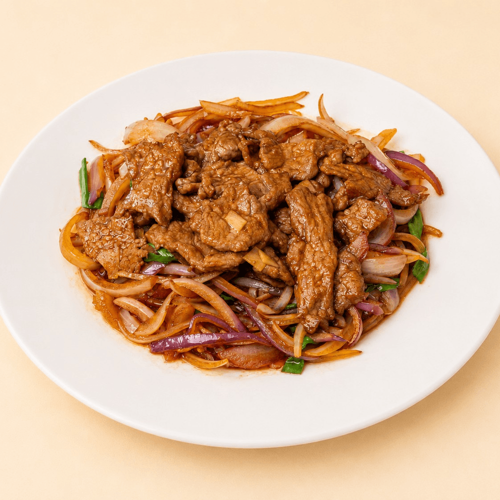 Stir-Fried Scallion Beef / 葱爆牛