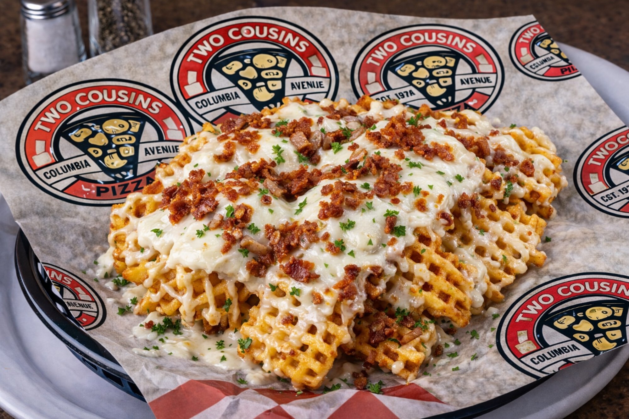 Waffle Bacon Cheese Fries