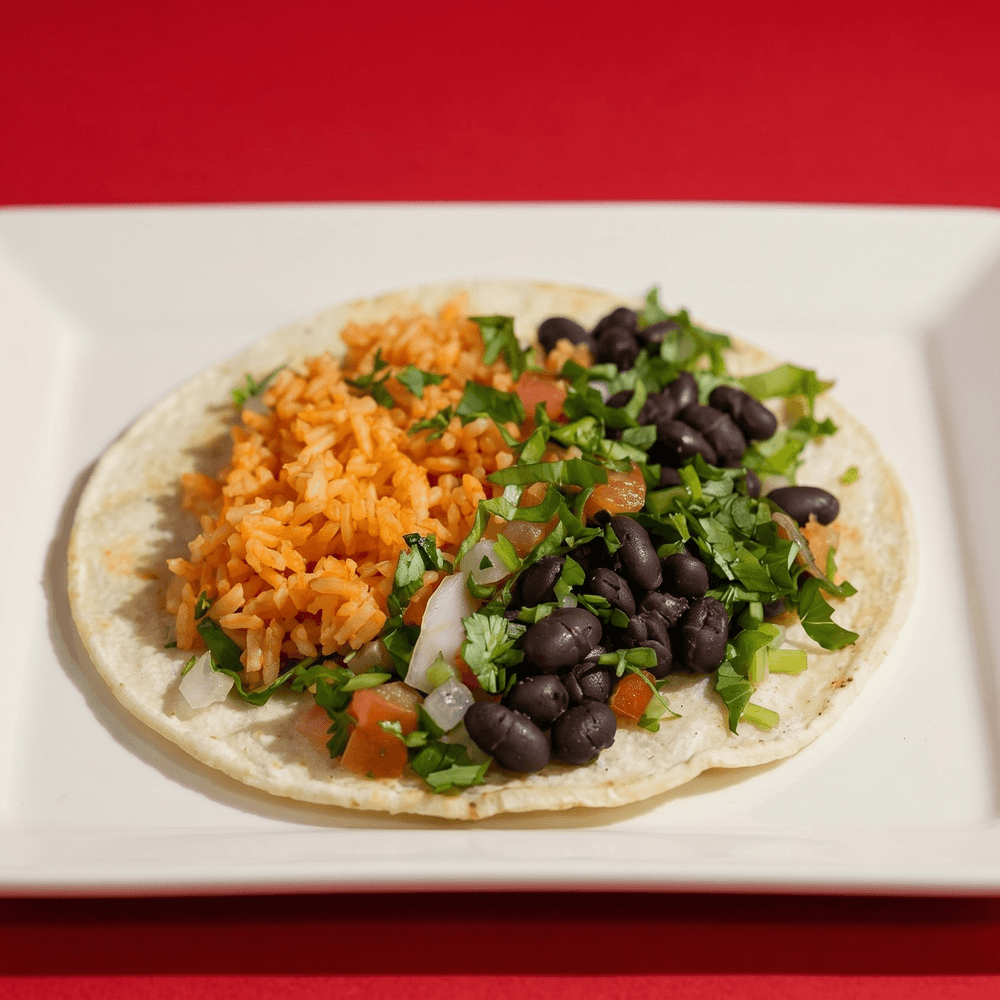 Rice and Beans Taco