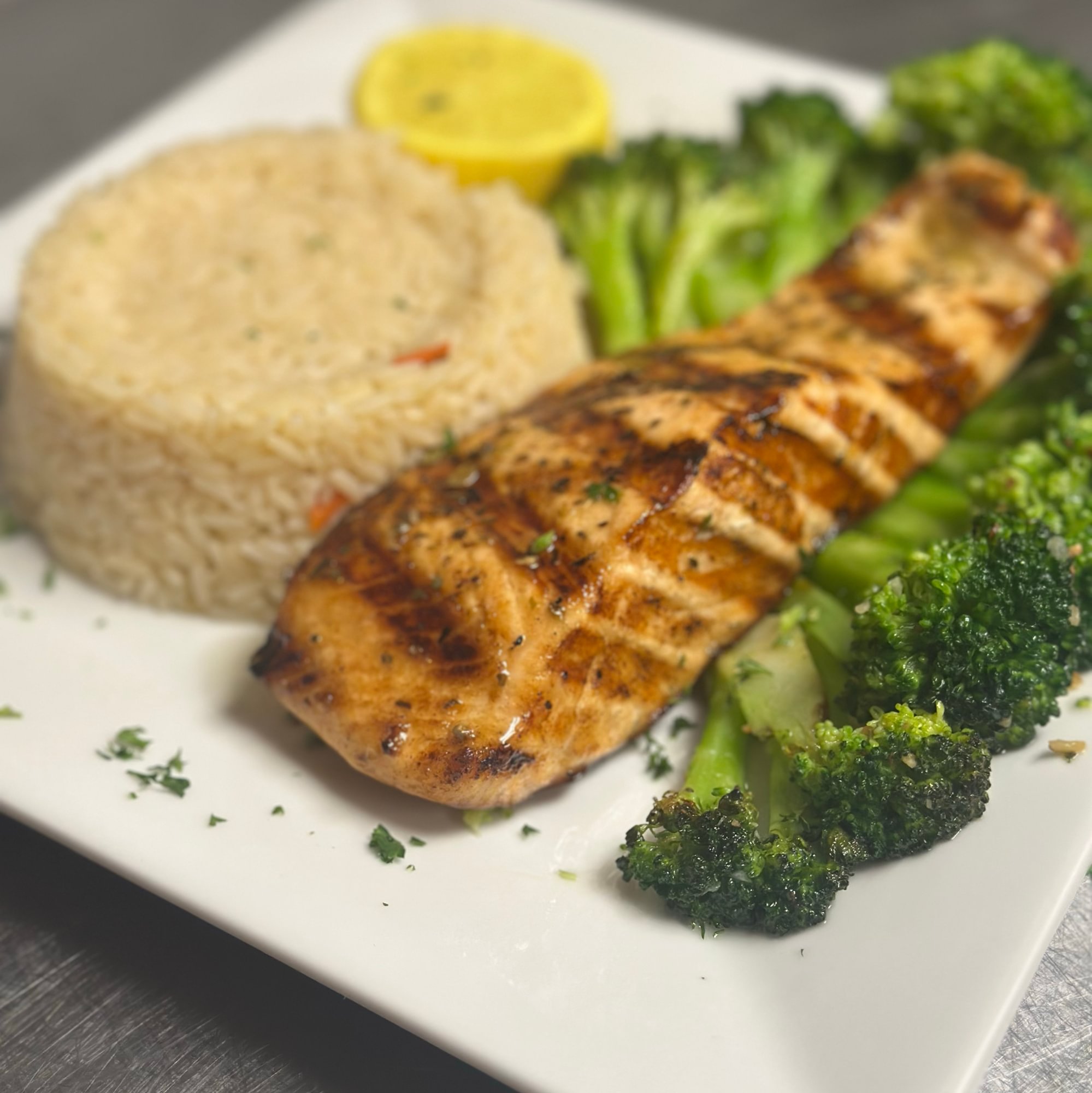 Grilled Salmon Entree