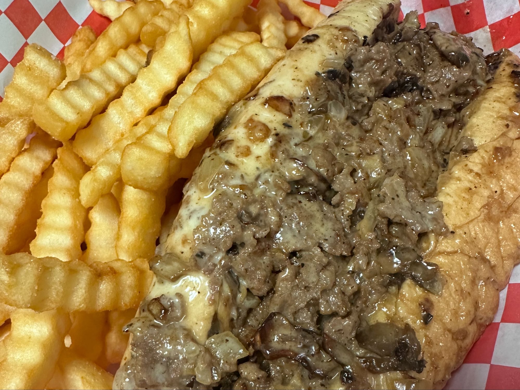 Philly Cheesesteak W Fries Lunch Special 20 Oz Drink