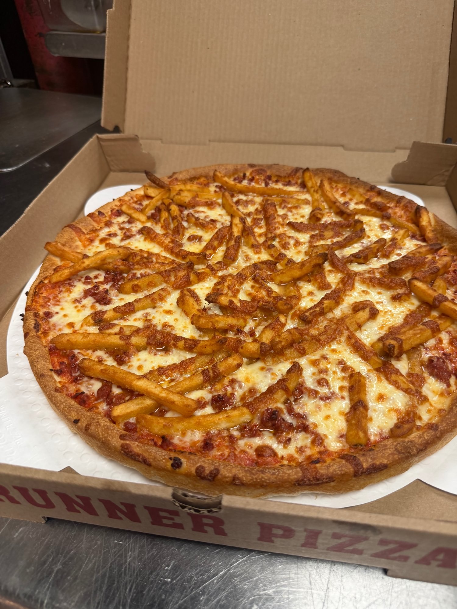 Linguica & Fries Pizza