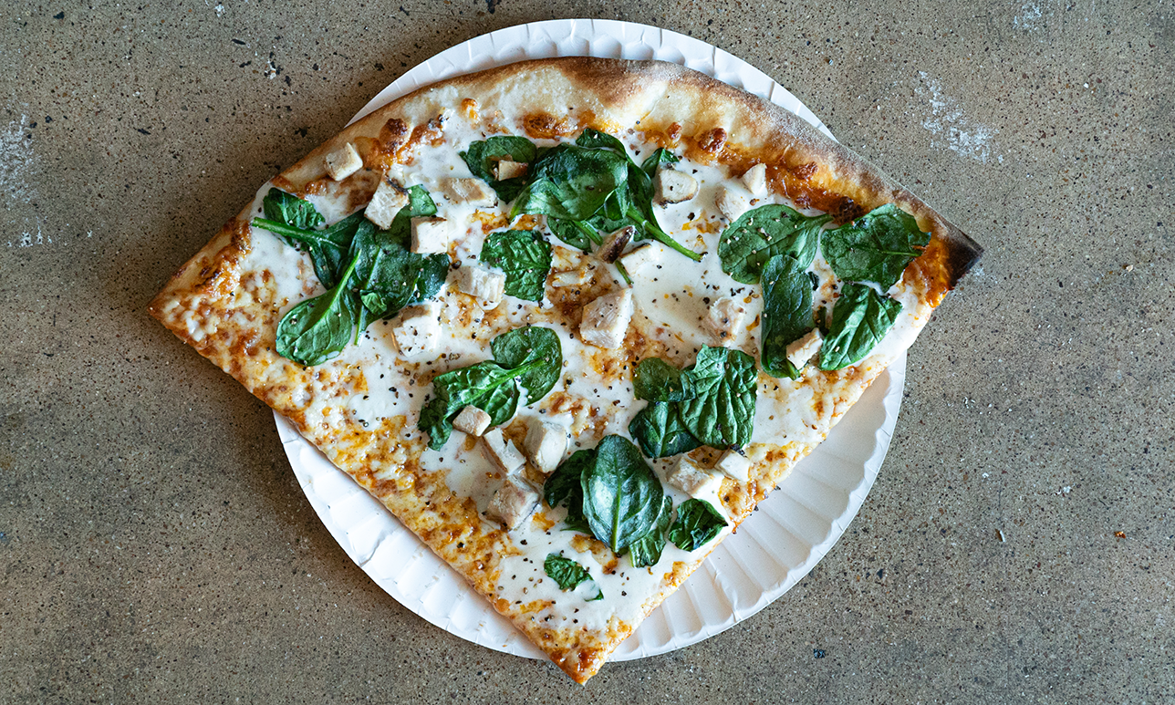 Chicken Spinach Alfredo Slice