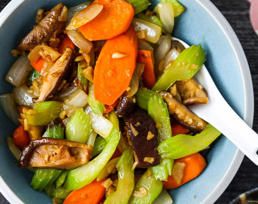 MIXED VEGETABLES w/ BROWN SAUCE