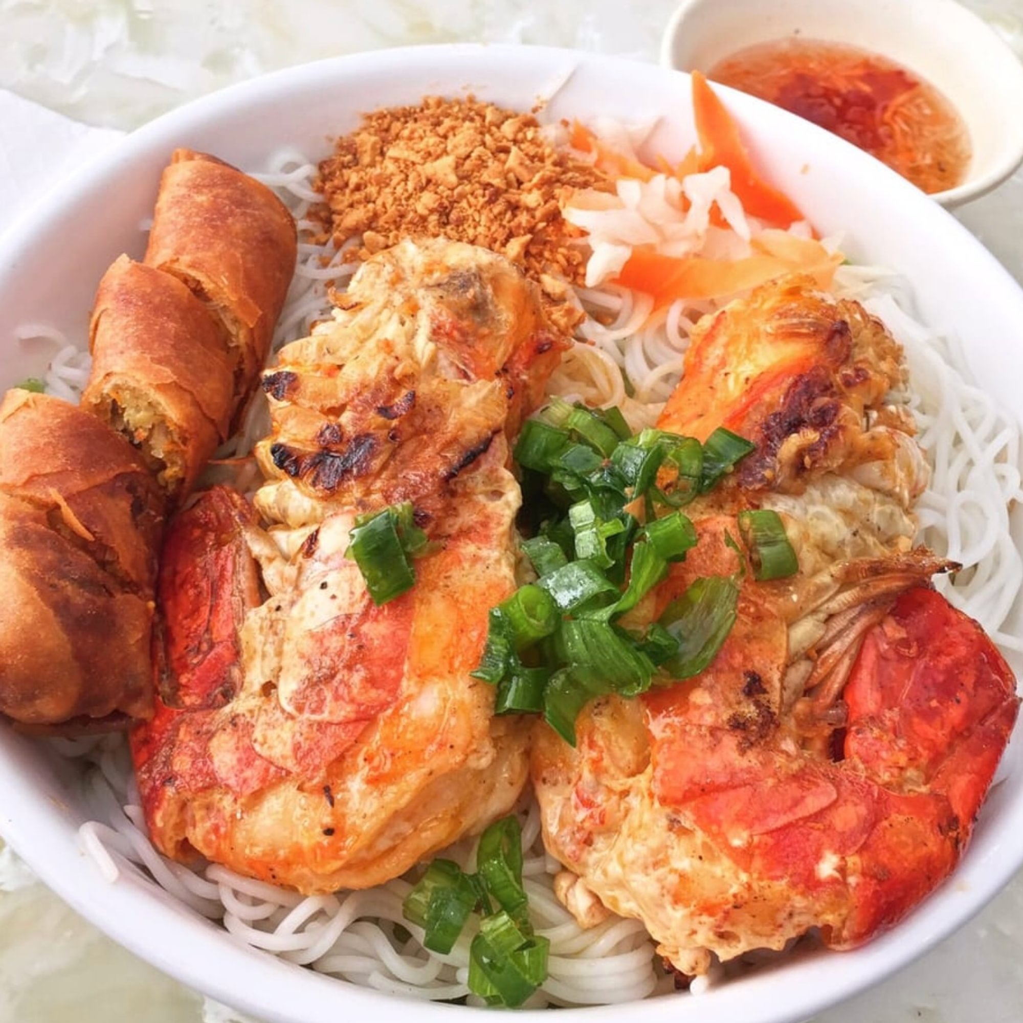 Grilled Lobster Tail Noodle Salad