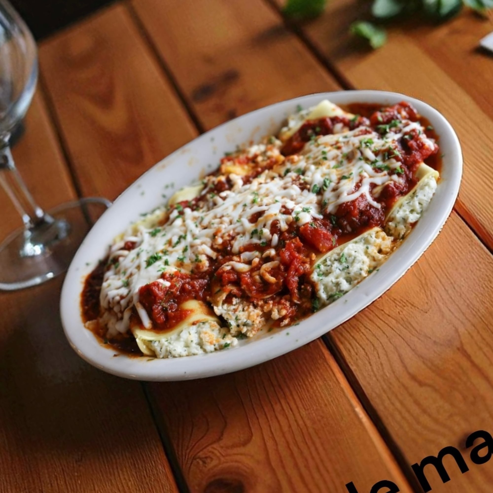 Our Famous Cheese Manicotti