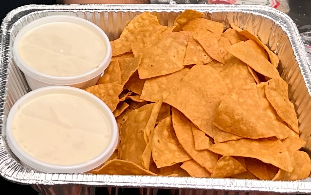 Tray Of Chips & Queso (Half Size)