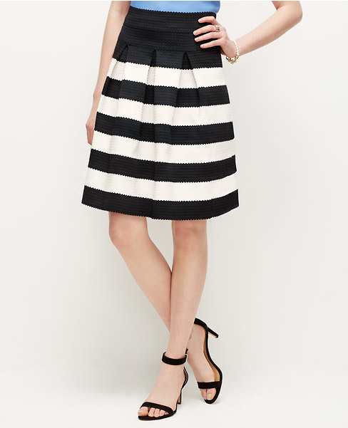 Ribbon Stripe Full Skirt