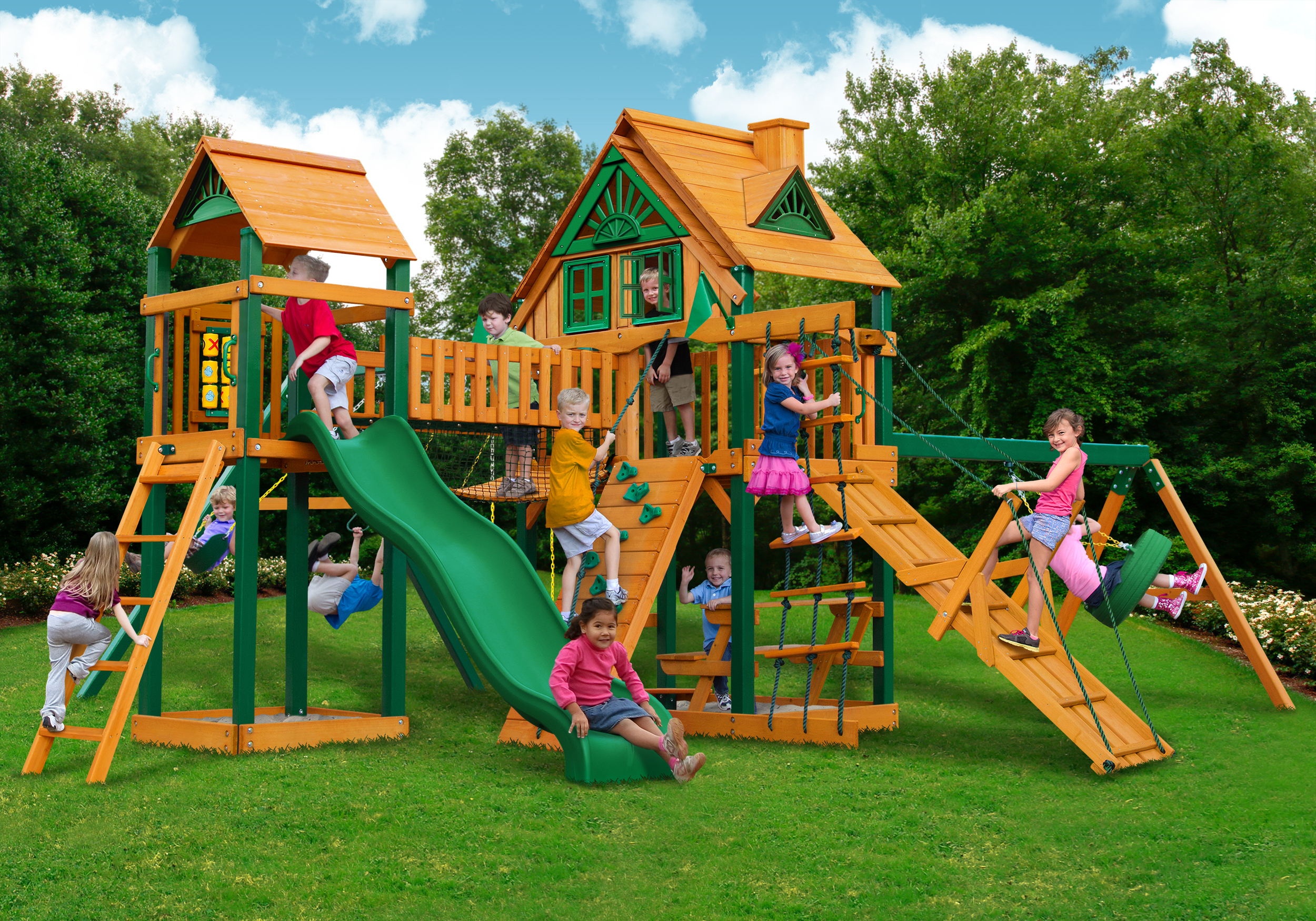 Horizon w/ Clatter Bridge, Tower, Tire Swing, Treehouse Roof w/o Fort Add-On
