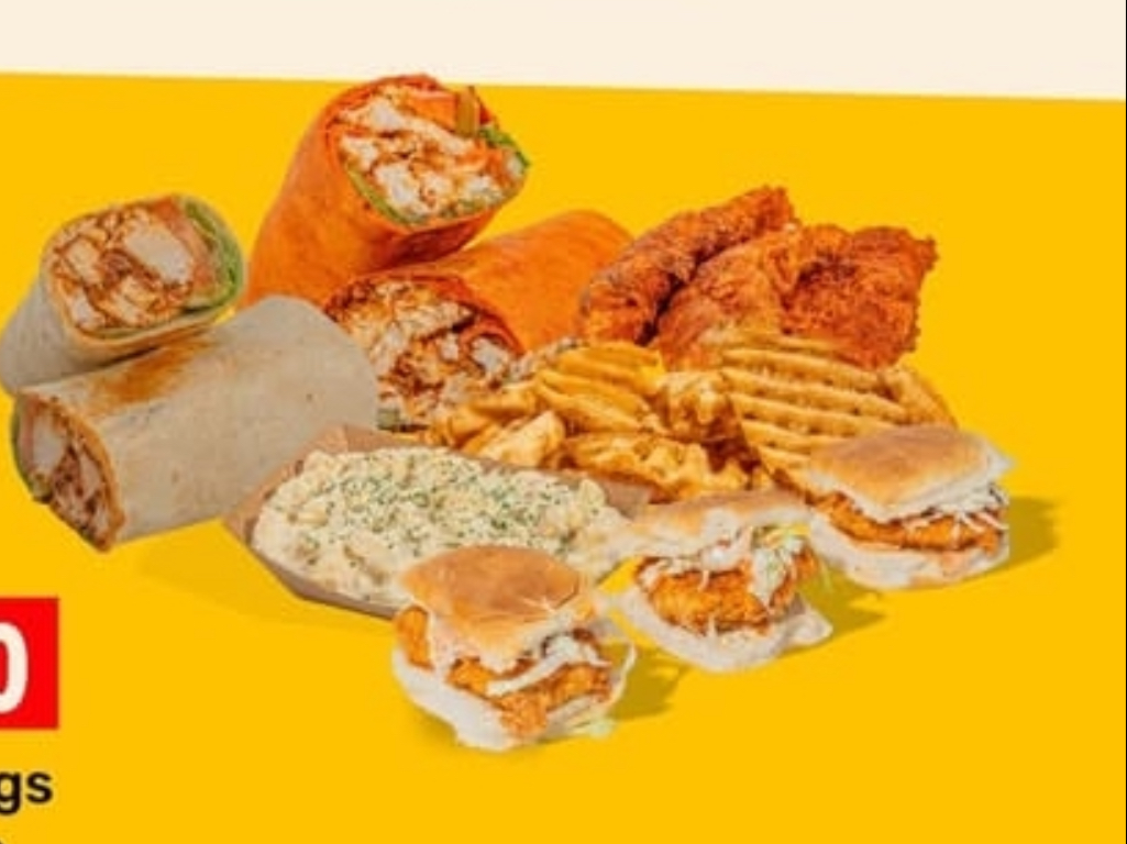 Tray Sliders + Tray Tenders or Wings + Tray Fries or Mac