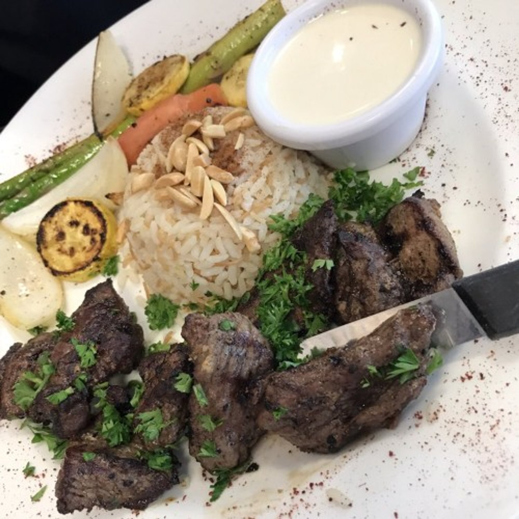 Lamb Kebab Plate
